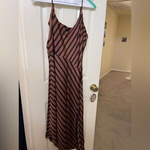 A New Day Black and Brown Striped Top